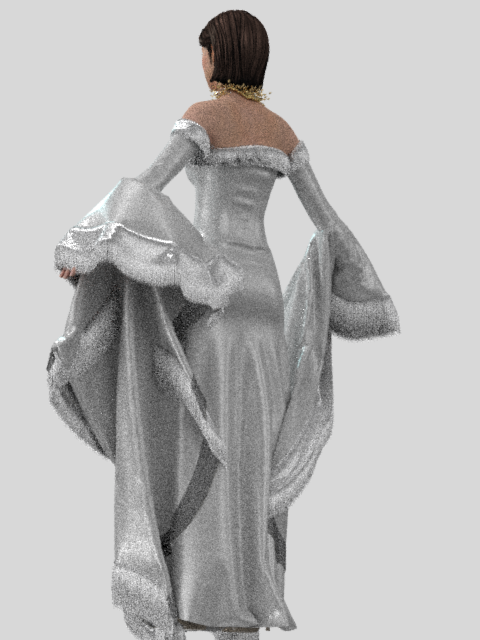 Vestido branco costas